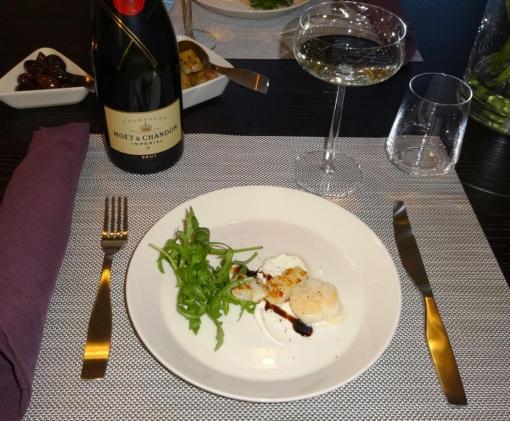Scallops and Moet Imperial - reijosfood.com